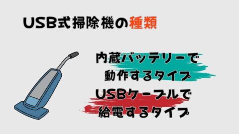 USB式掃除機の種類