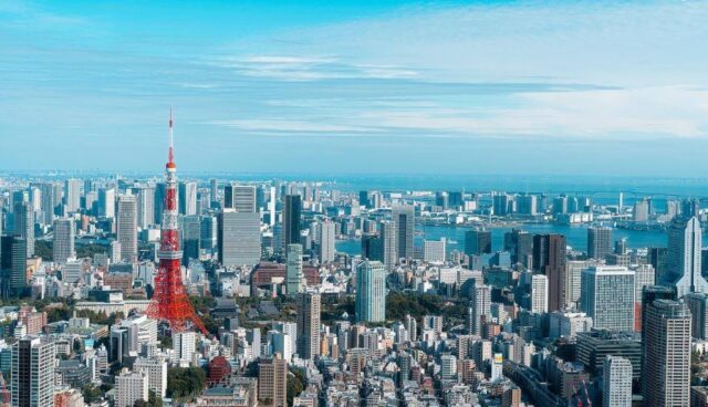 東京タワーと景色
