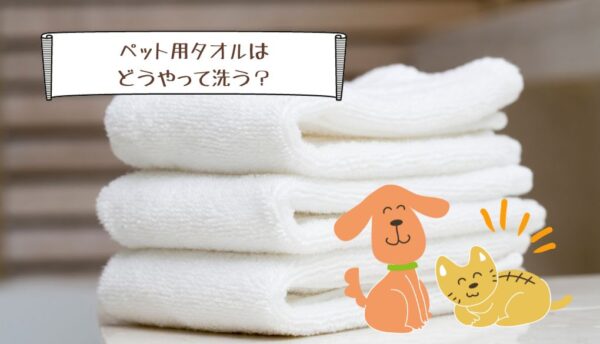 ペット用タオルはどうやって洗う？