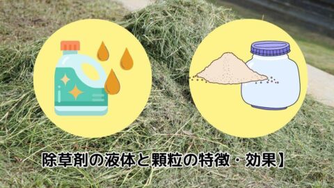 除草剤の液体と顆粒の特徴・効果