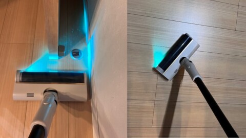 LED付きでホコリが目で見て分かる